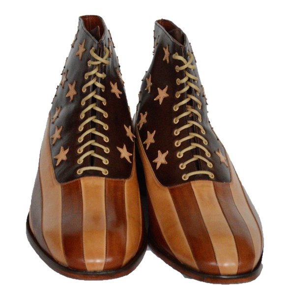 Florsheim Duckie Brown Flag Leather Boots SZ US 9 EU 42 NWOB main image 5